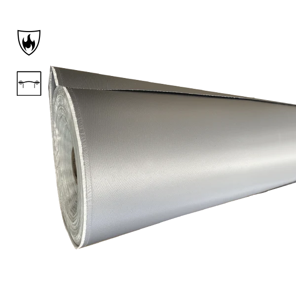 Tessuto in fibra di vetro rivestito di silicone grigio 1280gsm per il giunto del tessuto di espansione