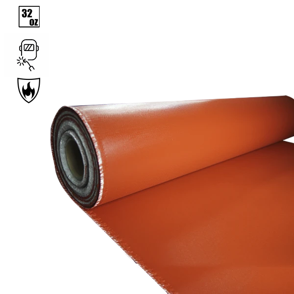 32oz Red Silicone Coated Fiberglass Welding Blnaket Roll