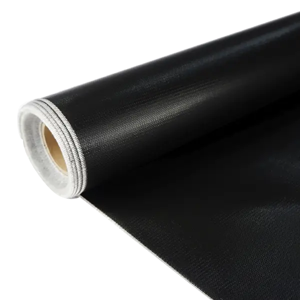 680gsm Silicone Coated Fiberglass Fbaric Black
