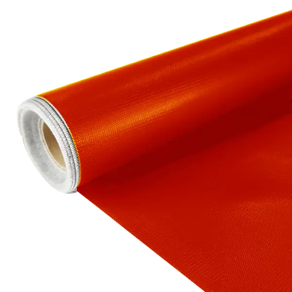 ไฟเบอร์กลาสเคลือบซิลิโคน 680gsm สีแดง