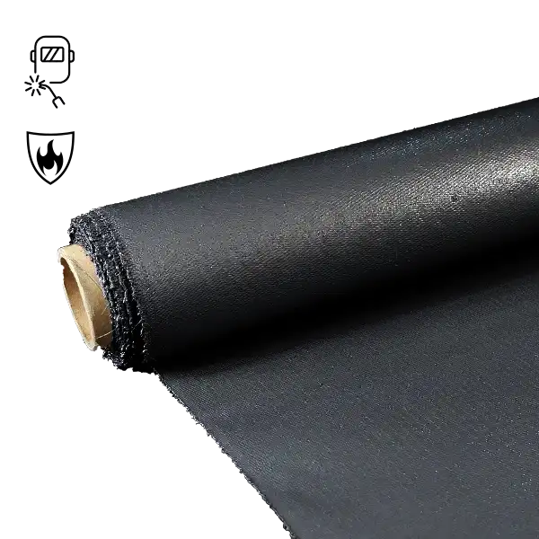 860gsm Черная стеклоткань с силиконовым покрытием