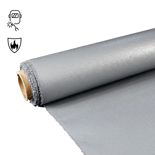 Стеклоткань с силиконовым покрытием 860gsm серого цвета