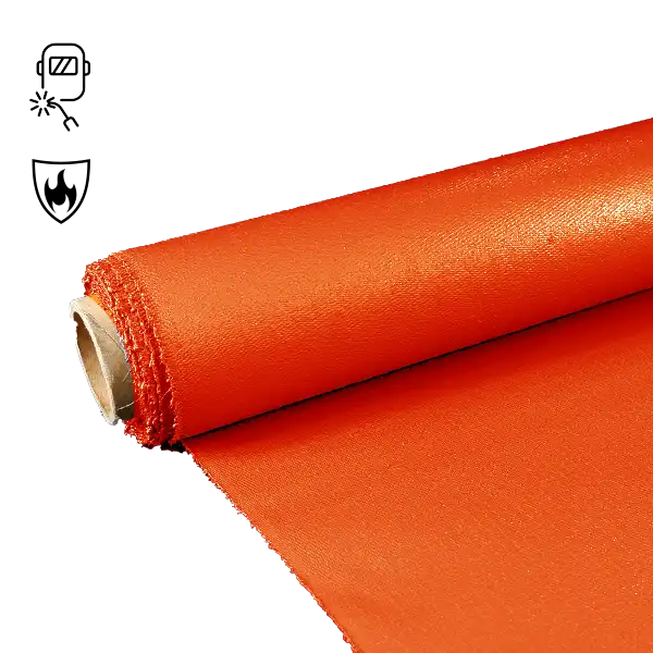 Красная стеклоткань с силиконовым покрытием 860gsm
