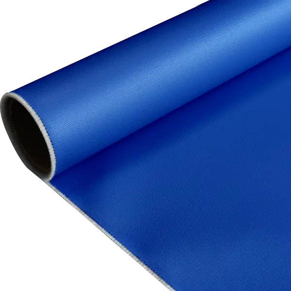 حار بيع 560gsm قماش من الألياف الزجاجية المغلفة بالسيليكون الأزرق Suntex-1324