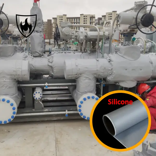 حار بيع 560gsm نسيج الألياف الزجاجية المغلفة بالسيليكون 560gsm لأغطية العزل الحراري