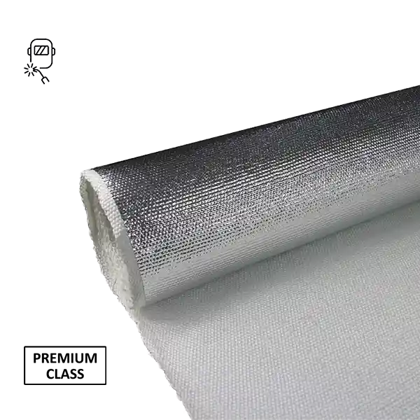 1050gsm アルミ箔積層ガラス繊維溶接毛布生地ロール 01