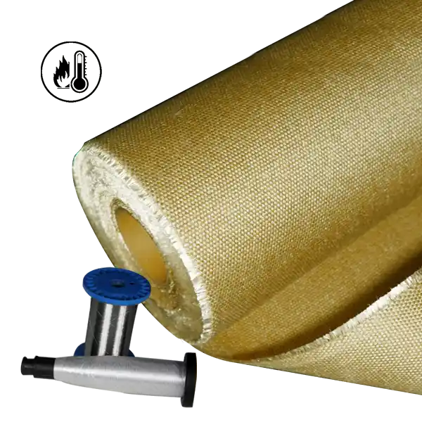 1250gsm 1,3mm Vermiculiet Gecoat Glasvezel S.S. Draadweefsel