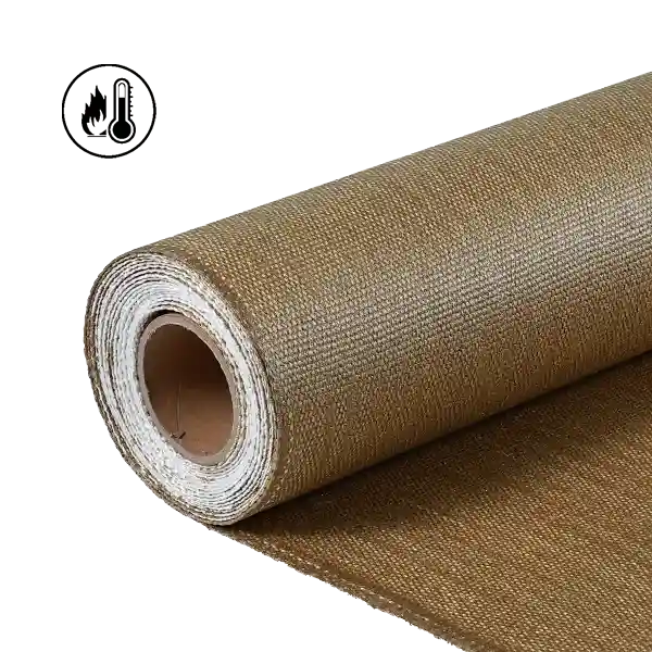 1280 g/m 1,6 mm teksturowana, wstępnie skurczona tkanina krzemionkowa pokryta wermikulitem