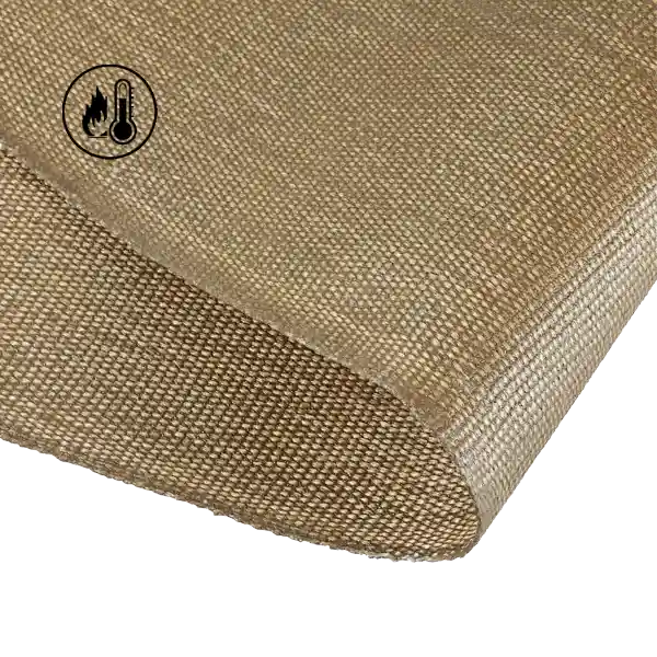 1650gsm 2.0mm のバーミキュライトの上塗を施してある織り目加工の前収縮させたケイ酸の生地 02