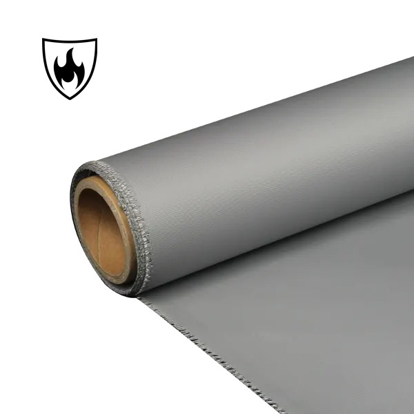 220gsm PU は灰色熱絶縁材カバーのためのガラス繊維の生地を塗りました