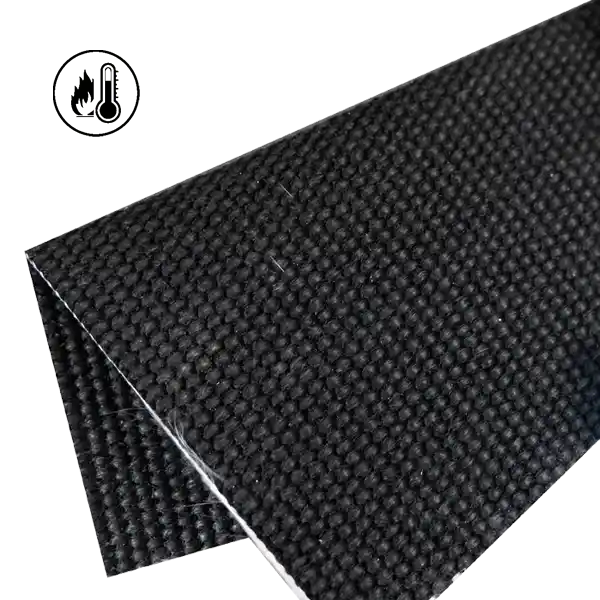 2250gsm 2.5mm のグラファイトはガラス繊維の生地を塗った