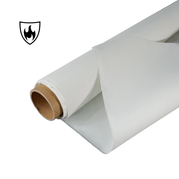 ผ้าใยแก้วเคลือบซิลิโคนสีขาว 280gsm สำหรับผ้าห่มดับเพลิง
