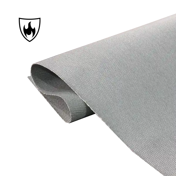 490gsm 灰色 PU は熱絶縁材カバーのためのガラス繊維の生地を塗りました