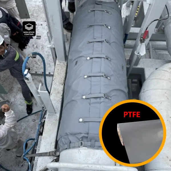 Vải sợi thủy tinh PTFE màu xám 580gsm 02
