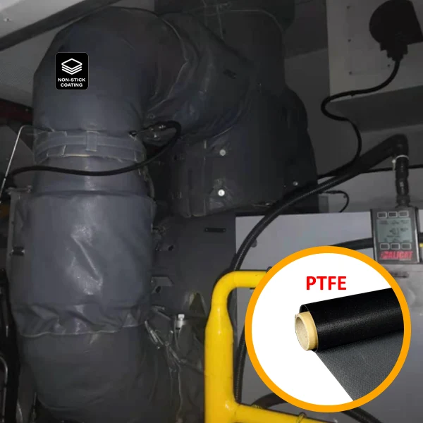 Tkanina z włókna szklanego powlekana PTFE o gramaturze 580 g/m² do izolacji termicznej