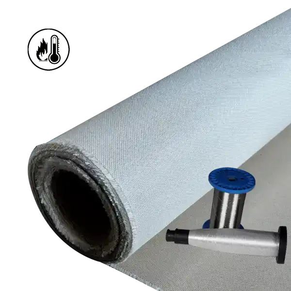 680gsm 0,58mm op hoge temperatuur afgewerkte glasvezel s.s. draad versterkt