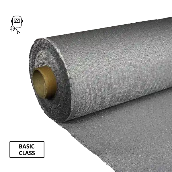 880gsm 灰色 PU 両面ガラス繊維溶接毛布ファブリック ロール 01 コーティング