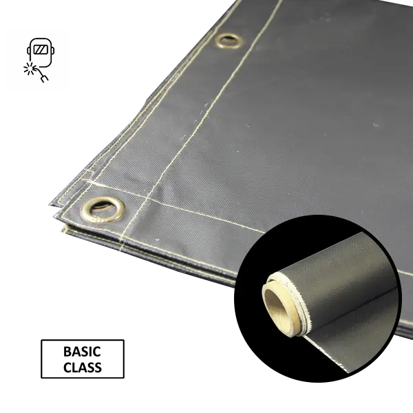 黒 580gsm アクリル両側ガラス繊維溶接毛布ファブリック ロール 00 コーティング