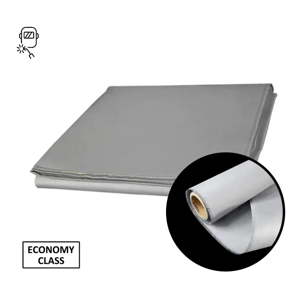 灰色 470gsm PU 両面ガラス繊維溶接毛布をコーティング