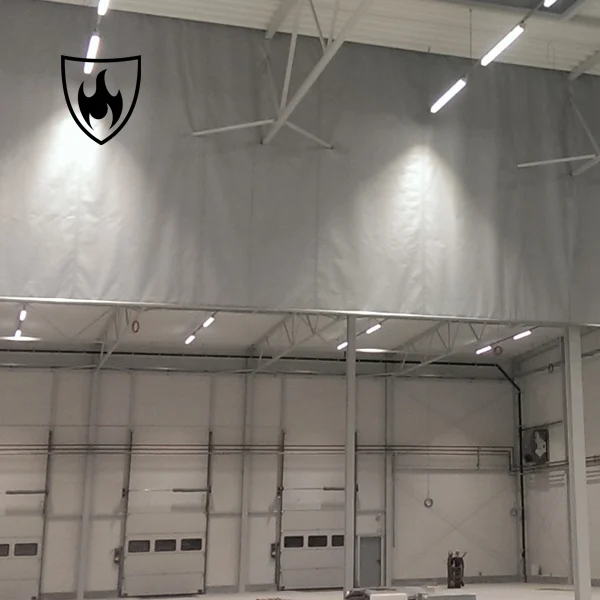 Rideau de fumée Tissu en fibre de verre PU