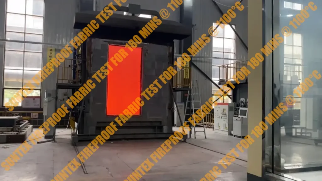 Suntex Feuerfester Stofftest 180 Min. bei 1100 °C, Foto 1