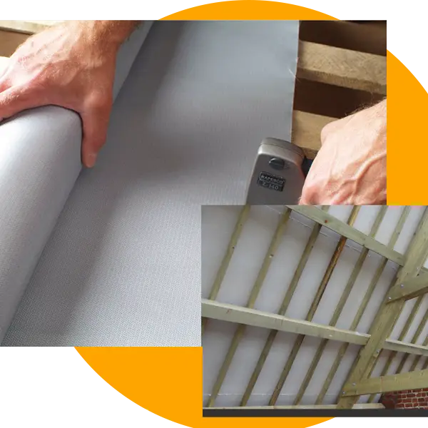 455gsm PU-beschichtetes Glasfasergewebe für Dachfeuerschutzbarriere