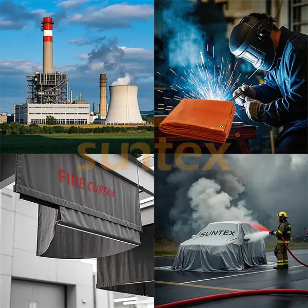 applications of silicone coated fiberglass fabrics