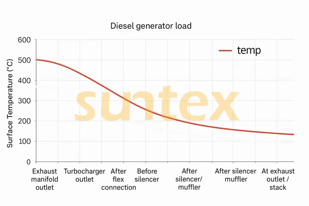 Tabella delle temperature del generatore diesel