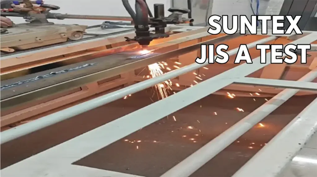 SUNTEX JIS การทดสอบผ้าห่มไฟเชื่อม